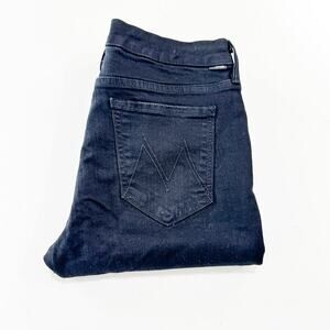 Mother The Looker Not Guilty Black Denim Jeans Stretchy Size 29